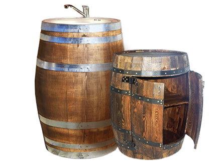 Washbasins and barrel-shaped bar