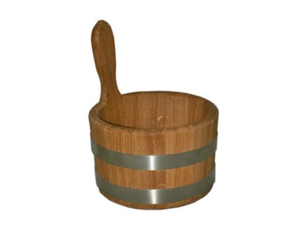 Oak sauna bowl, 3L to 5L 